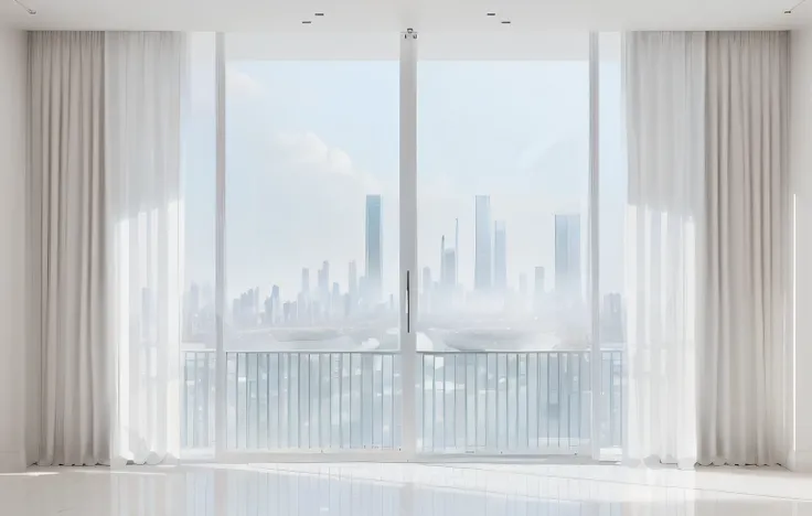 a rendering of a large window with a view of the City, window and City background, window ( City ), big window, glass window, wide windows, sliding glass windows, many large windows, large window, large windows, Balcony Door, Sea view, floor to ceiling win...