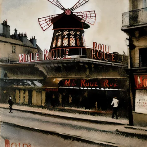 paris around 1900、moulin rouge