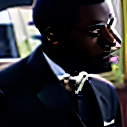 (Best Quality) (realist) 1 dark skinned boy, with elegant clothing, with the profile face position