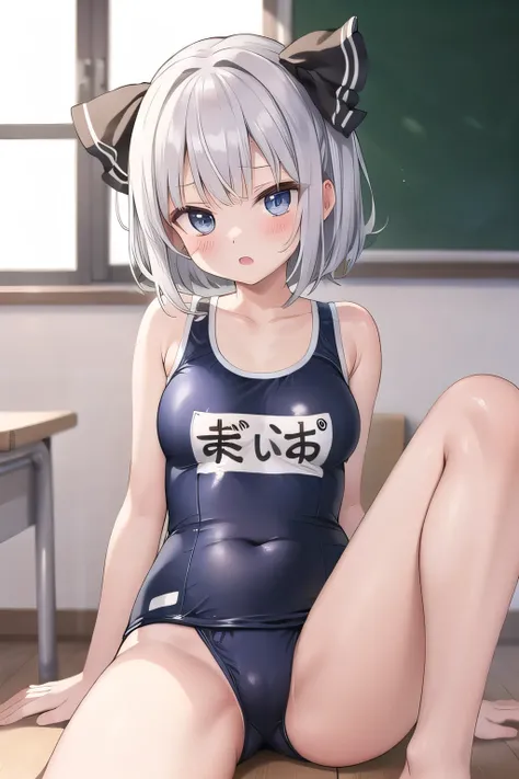 Youmu,School swimsuit 、Sexy pose、