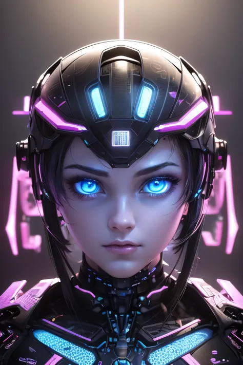 a surreal uncanny valley, highly detailed portrait of a photorealistic humanoid robot girl with beautiful detailed eyes, beautiful detailed lips, extremely detailed face, long eyelashes, high quality 3D render, octane render, cinematic lighting, dramatic l...