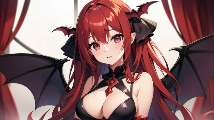 girl、cute、Upper Body、Succubus、Red Hair、Sexy Costumes