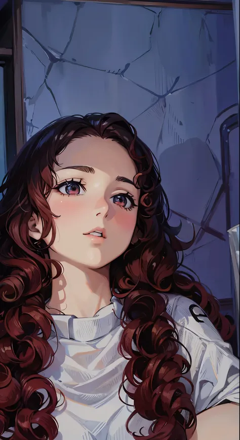 アニメ , Woman , curly hair 