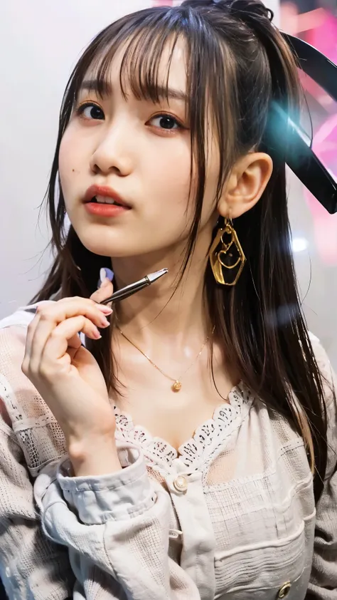 (masterpiece、highest quality、very detailed),nose piercing、lipsにピアス、bottom piercing、beautiful woman、high heel earrings、美しいlipsのピア...