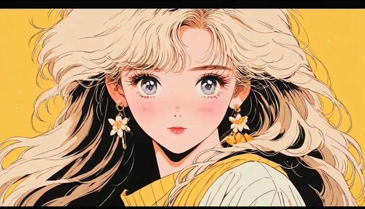 90’s anime style, 1990s style, clear, 1980s style, (blush:1.7), the highest quality, 8k, 1 woman, only, lofi girl, lofi art, lof...