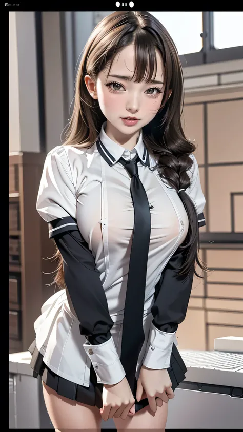 (high school girl uniform),(random porn pose),(Thin type:1.8),(big breasts),(random hairstyle),(Highest image quality,(8k),ultra-realistic,best quality, high quality, high definition, high quality texture,high detail,beautiful detailed,fine detailed,extrem...