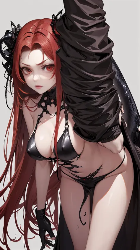 masterpiece, best quality, in winter, night, 4 But, girl, very long hair, There is blood on the face, big breasts, Gothic_Changeta, Change, Sadomasochism, wall, zombified，Zombie Change and tentacles fuse，Zombie Queen，Black tentacles，Tentacles and legs，hot ...