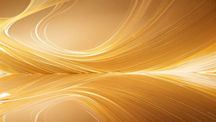 a beautiful golden flowing lines on a soft white background, delicate intricate golden swirls, elegant abstract design, minimalist art, graceful fluid shapes, glowing metallic lines, luxurious opulent aesthetic, serene calming mood, masterfully executed, p...