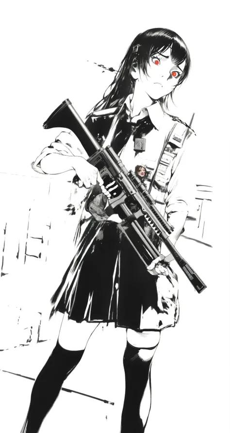 Arabian woman in uniform and holding a gun, m4 sopmod ii girls frontline, With a rifle, Has an MP7, Keep PDW, Girls Frontline Style, Anime Girl Cosplay, Hold the rifle, Heavily armed, Spirit medium, He has a rifle., JK uniform, With a pistol, Real life ani...