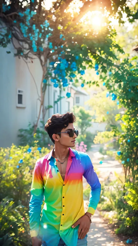 Rainbow colours shirt 