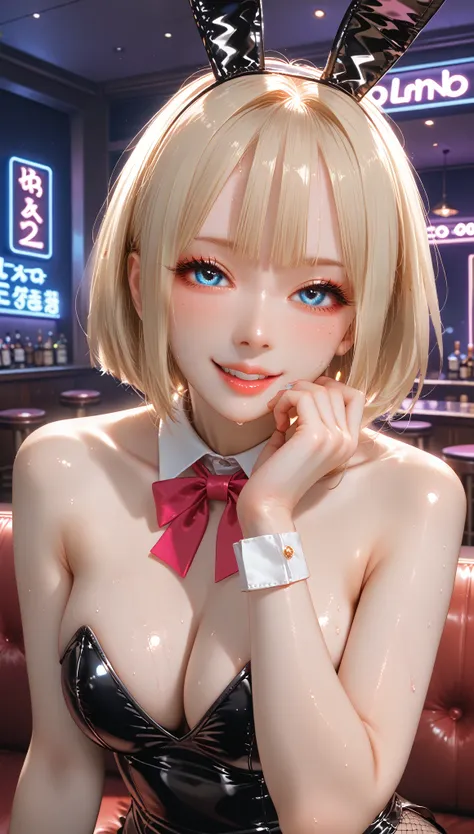 (((長くて淡い色の髪)))，(((ダブルツインテール)))、(((beatrice)))、(sweaty skin)、 (Highest quality, 8k, 32K, masterpiece, Ultra-high resolution:1.2)、blush、(Sweat:1.10)、((blush)),(((Shining Light))),accurate to the human body、Correct five-finger、Highly detailed face and skin te...