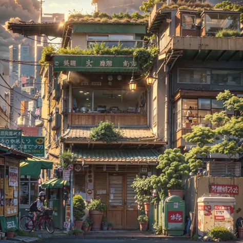 ((score_9, score_8_up, score_7_up, score_6_up)), ((futuristic japanese house: 1.3)), ((solo metal street lamp illuminating golden light:1.2)), ((complex urban tokyo inspired scene: 1.1), detailed anime artwork, urban, cyberpunk anime scene, ((nightime sky:...