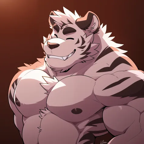 author: takemoto arashi, (1 boy), one, axel, white fur, black stripes,  men, second test, big body, big bodyсложение,  beautiful...