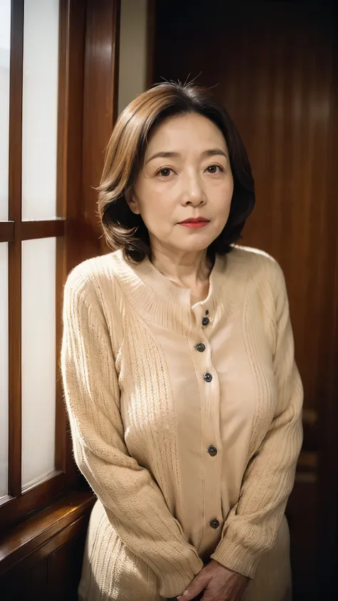 ((kumiko otsuka)), masterpiece, ((great focus)), 32k, beautiful finish, beautiful mature elderly woman, 120-year-old woman, port...