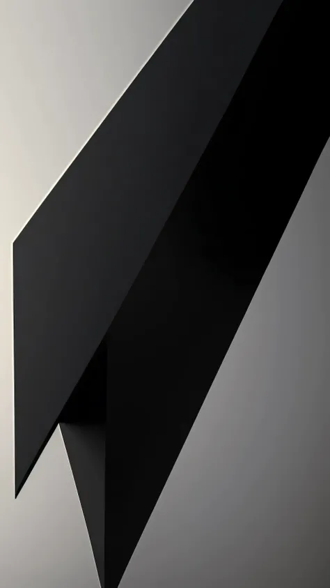 (masterpiece, Highest quality, Very detailed, 8k wallpaper), Minimalist,  Abstract 3D Shapes, Black, sharp