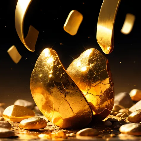 gold nuggets, reaction, fortune, evolution, rapture, hints, sensation,