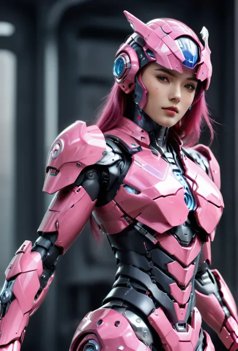 Textured skin, Super Detail, high details, High quality, Best Quality, hight resolution, 1080p, hard disk, Beautiful,(Arcee),beautiful cyborg woman,Mecha Cyborg Girl,Battle Mode,Girl with a Mecha Body,She wears a futuristic Arcee mech,A powerful cyborg wom...