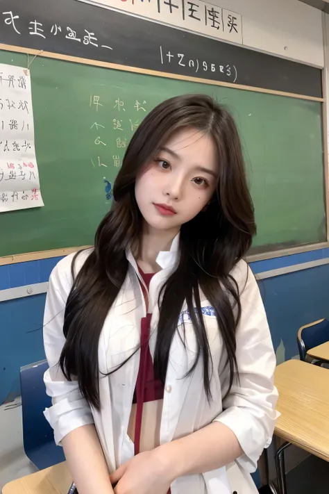 Chinese and Korean teachers with long hair