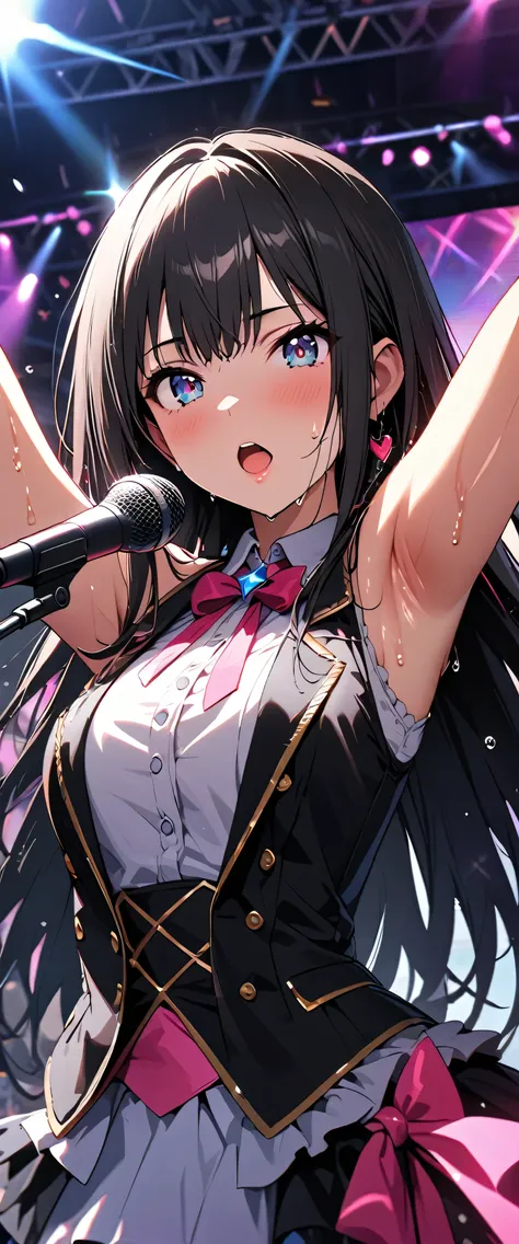 (beautiful girl: 1.3),1girl,masterpiece, Highest quality, Ultra-high resolution,rich contrast,super high quality,8k,Highly detailed CG unit wallpaper,texture,Incredibly absurd,Ultra-high resolution,RAW Photos,Depth of Field 1.2,(Black Hair,Straight Hair),U...
