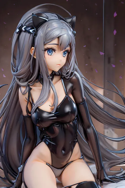 Figures、Gray Hair、Black camisole