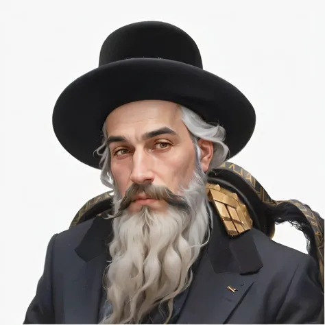 arafed man with a long beard wearing a black hat, gal yosef, sholim, joseph todorovitch, eliezer yudkowsky, by Israel Tsvaygenbaum, taken in the early 2020s, by Rafail Levitsky, by Emanuel Witz, 2 0 2 1, 2021, andrew krivulya