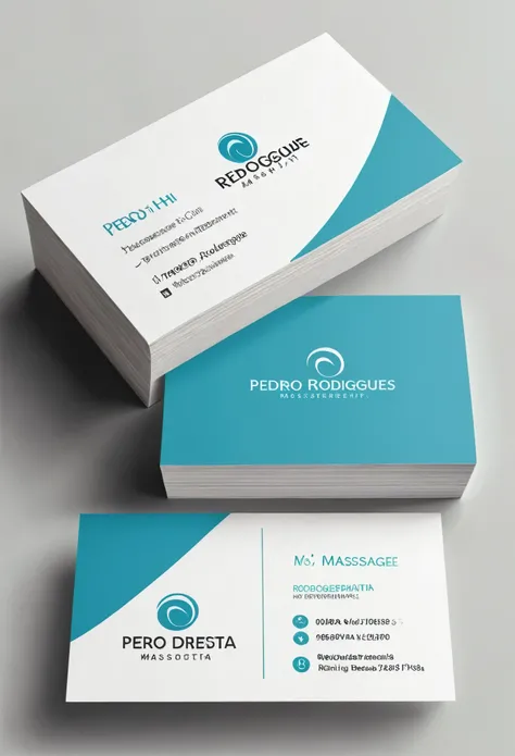 {
  "prompt": "A clean and professional business card design for Pedro H. Rodrigues, a massage therapist (Massoterapeuta). The card includes his phone number with WhatsApp: (51) 98639-0760 and his Instagram handle: @massoterapeudro. The design uses soft, c...