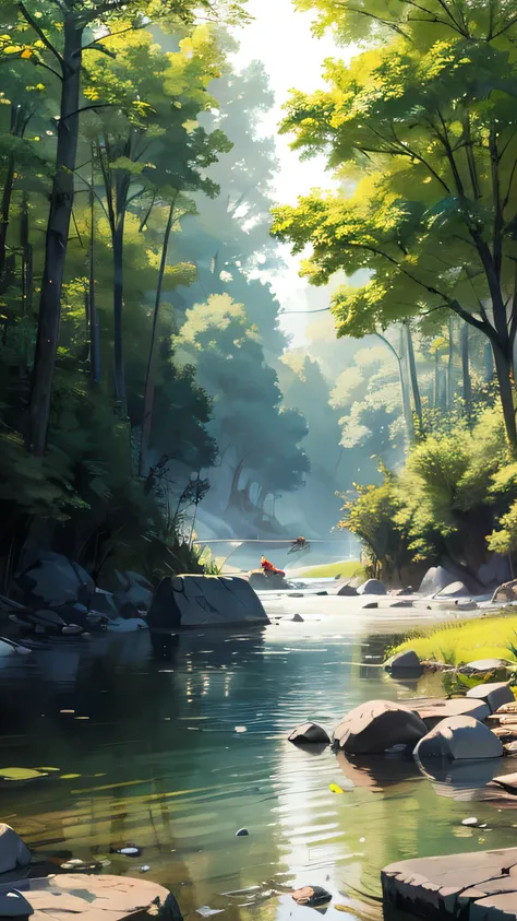 THEME BACKGROUND OF THE WEST RIVER: There are illustrative games, FILTER, FISHING,...HD