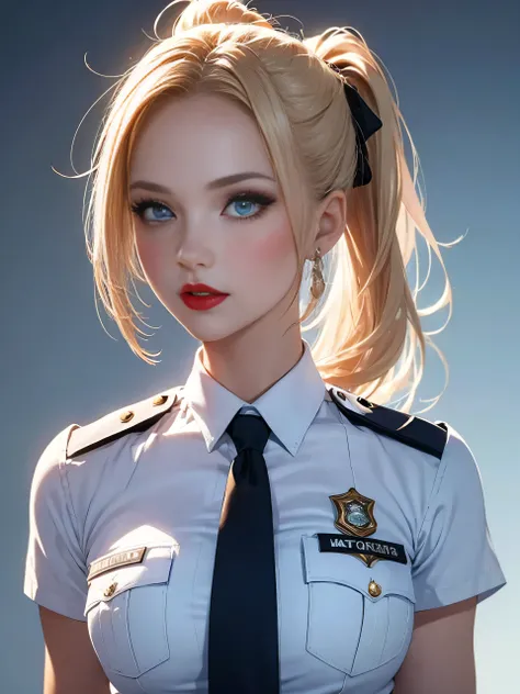 Incomparable masterpiece, ultra-realistic 8k CG, perfect artwork, ((perfect female image)), mature woman, slender waist, seductive, clean, beautiful face, {extremely delicate and beautiful girl} , 8k wallpaper, {{{Masterpiece}} }, 1girl, blonde hair, blue ...