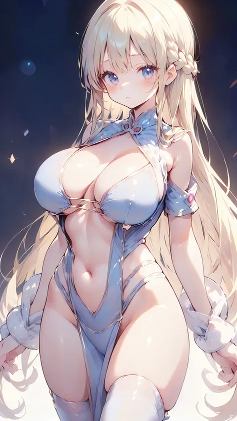 Ultra-high resolution, 8k,high quality,(((Extra low length,Skinny body)),cowboy shot , ((no hat:1.3))),Slender,Cute hairstyle,,(iridescent light,soft shadow,Anime Painting,thin line drawing),(((((super enormous cartoon-like breasts,(((Cute clothes))),Open-...