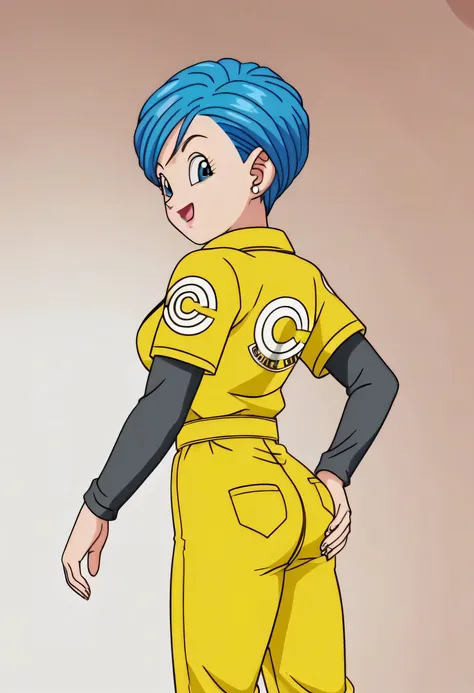 source_anime, score_9, score_8_up, score_7_up, anime screencap,8k, absurd res, attractive face, 
bulma, 1girl, solo, breasts, sm...