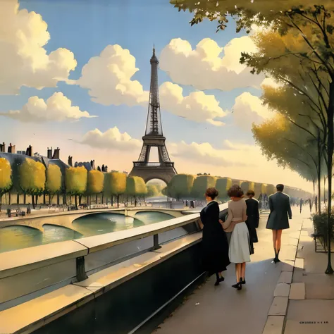 France in the 1950s、Paris landscape