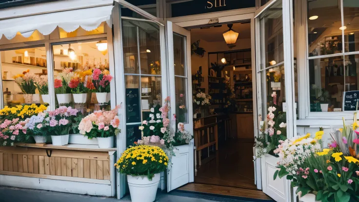 Flowers in the flower shop