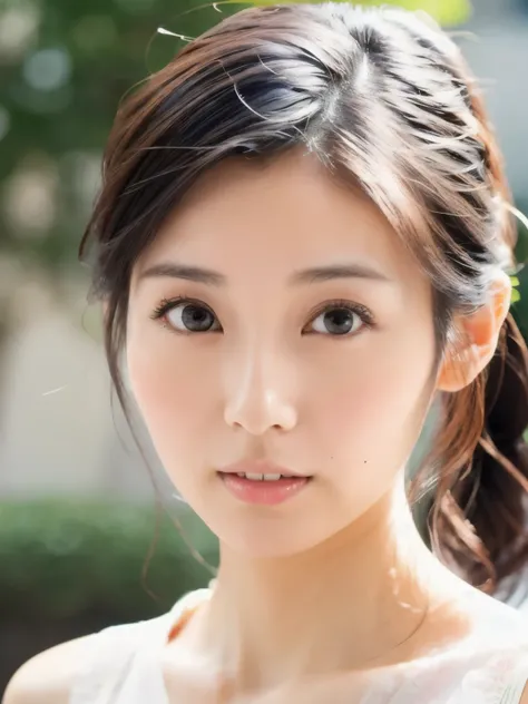 (High reality photograph, high resolusion), Skinny Japanese lady, 30 years old, cute face, detailed face, detailed eyes, various hair style, skinny figure, correct body anatomy, ((looking straight ahead)), facing the camera directly, single photo, a photo ...