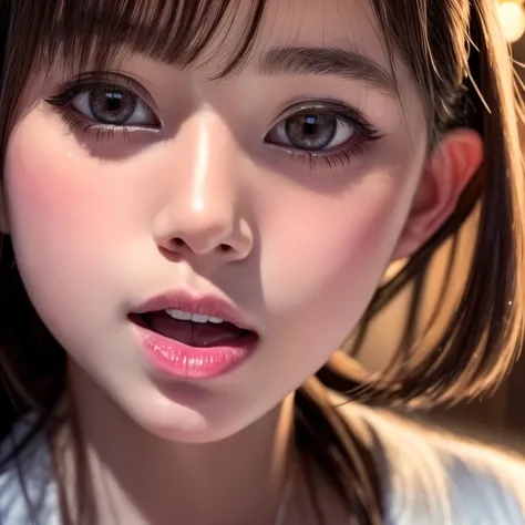 2 beautiful NOGIZAKA GIRLS, detailed portrait with extremely detailed features, wet open lips licking and deep sucking Hard a banana, dynamic and joyful expressions LifeLike Rendering, professional photorealistic hyperdetailed (TopQuality 8k masterpiece:1....