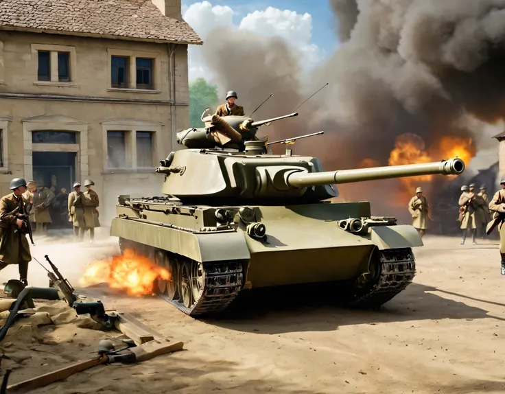 Masterpiece, War, Battlefield, Combat, Battlefield Combat, Tank, Tank Combat, Urban Area, Urban Combat, Artillery Fire, Artillery Combat, Tank Combat, Urban Combat, Ground Combat, Urban Tank, Tank Crew, Infantry, Tank Troop, Infantry Troops, German army, G...