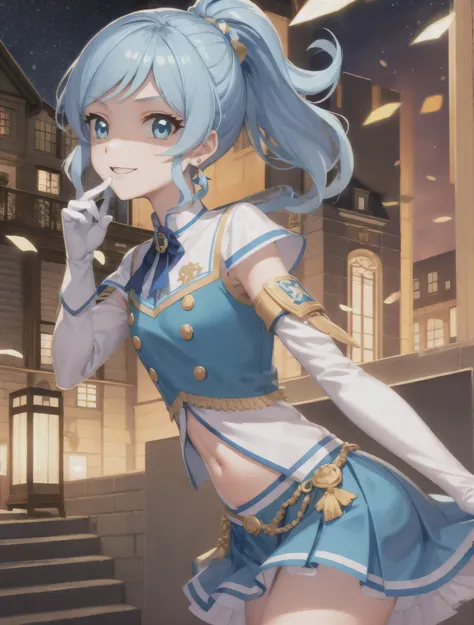 Anime Coloring, Anime Screen Capture,eyelash, , (aikatsu!,:1.1)Bright Eyes,
(floating,:1.2)Run,
outisoors, cute( Wicked Smile,;is:1.1)
,embroiisery,Gorgeous,
city,Steps
Gem, Earrings,
Starry Sky,milky way, Particles of light, magic,(Shine, transpare...