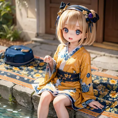 Armin Girls Chibi Yukata Hot Springs Inn、barefoot