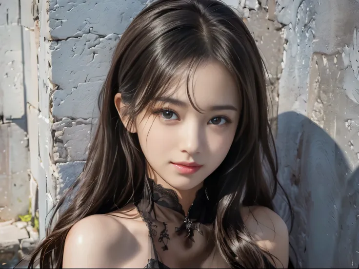 (ultra-realistic realism)、(illustratio)、(A high resolution)、(8k)、(The is very detailed)、(Best Illustration)、(Beautifully detailed eyes)、(top-quality)、(ultra - detailed)、(tmasterpiece)、(the wallpaper)、(A detailed face)、solo、1 girl in、looking at viewert、fine...