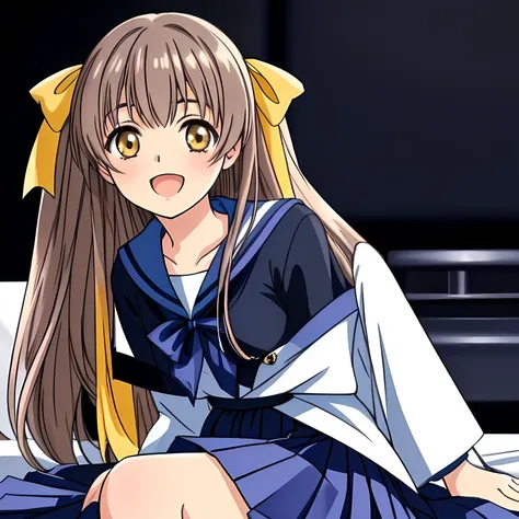 (highest quality, masterpiece: 1.6), (Beautiful noble 20yo beautiful lying anime noble heroines portrait, Solo beautiful giggling noble elegant 20yo neat anime heroine wares blue sailor-styled uniform is lying on a magical sexy bed and inviting me into dee...