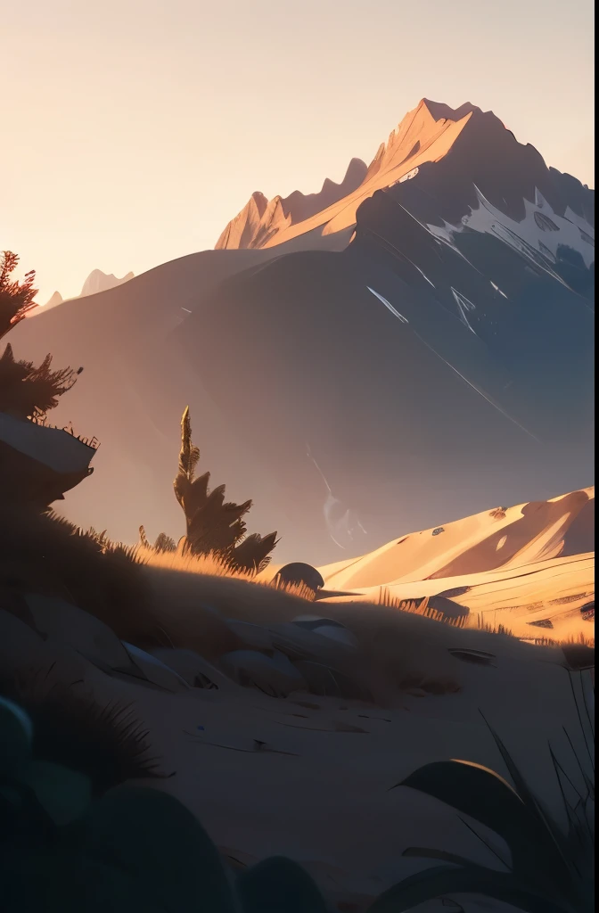 shadow , hood, mountain, moon (detailed_background:1.3) 