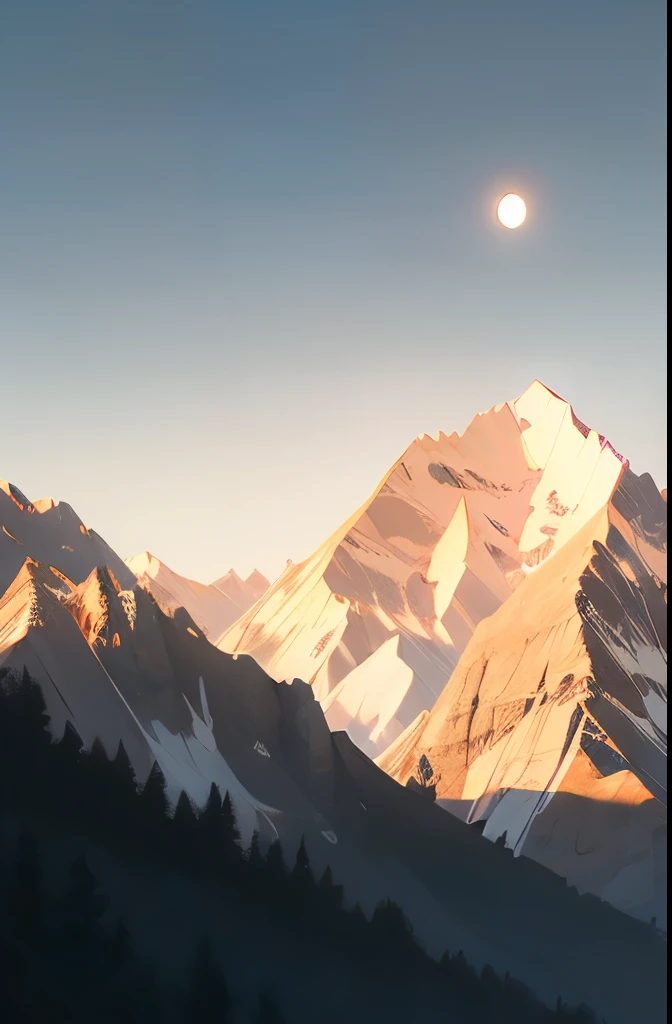 shadow , hood, mountain, moon (detailed_background:1.3) 