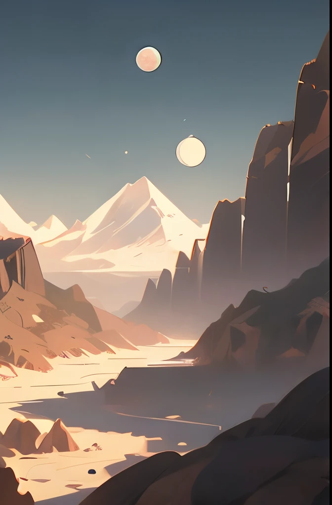 shadow , hood, mountain, moon (detailed_background:1.3) 