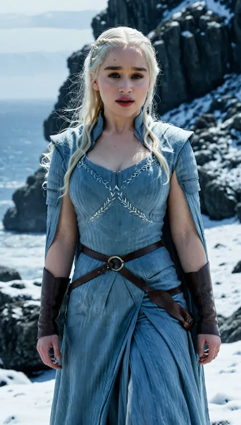 (best quality,highres),(realistic:1.37),(full body shot),(beautiful,detailed,expressive), (ohwx woman) emilia clarke as daenerys...