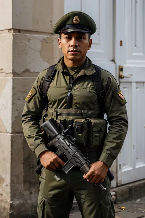 a Colombian soldier