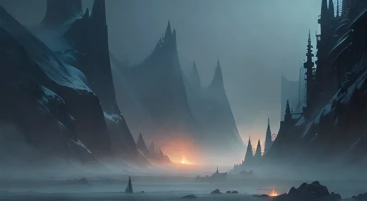 hard fog, fantasy elements
