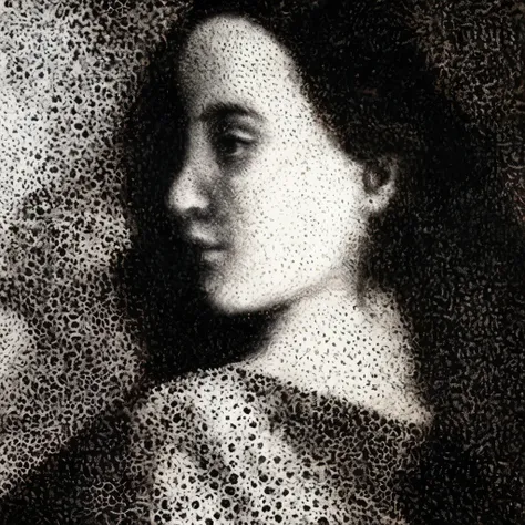 Pointillism of a Woman、