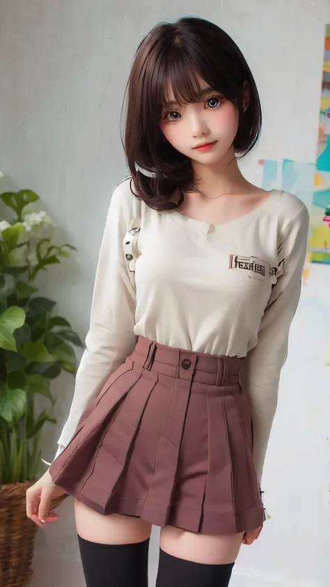 ((sfw: 1.4)), ((detailed face, professional photography)), ((sfw, (zettai ryouiki:1.4), 1 Girl)), Ultra High Resolution, (Realistic: 1.4), RAW Photo, Best Quality, (Photorealistic Stick), Focus, Soft Light, (()), ((Japanese)), (( (young face))), (surface),...