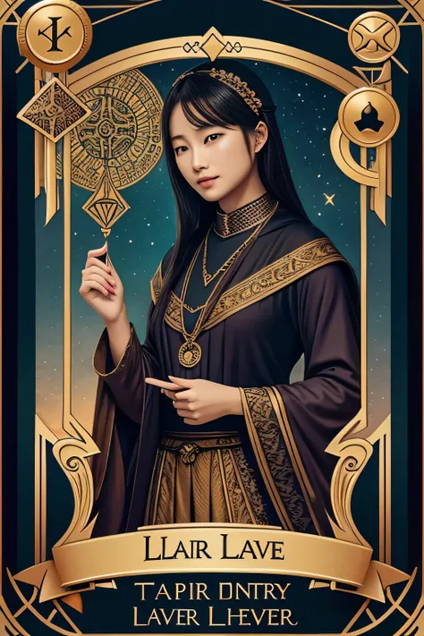 tarot card design、８ｋ、Lover Card