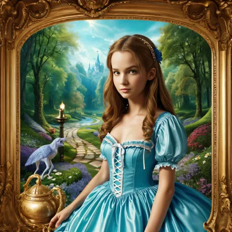 Alice in Wonderland, Magical Creatures Around You, Masterpiece, Detailed