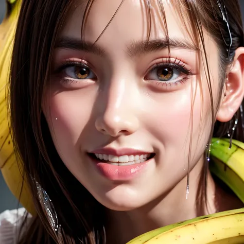 2 beautiful NOGIZAKA GIRLS, detailed portrait with extremely detailed features, (wet open lips licking and deep sucking Hard a banana:1.6), dynamic and joyful expressions LifeLike Rendering, professional photorealistic hyperdetailed (TopQuality 8k masterpi...